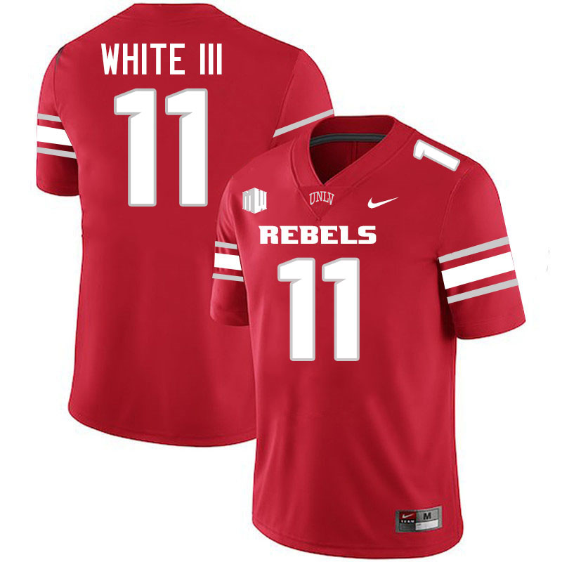 UNLV Rebels #11 Ricky White III Jersey Football College Uniforms,Apparels-Scarlet